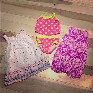 Summer bundle ☀️Romper, dress, & bathing suit